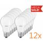 Preview: 12er Sparpack OSRAM E27 LED Lampen weiß mattiert  8.5W wie 60 W Warmweißes Licht